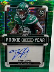 Breece Hall [Rookie of the Year Autograph Green Pulsar] #ROY-BH Football Cards 2022 Panini Contenders Optic Rookie of the Year Prices
