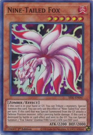 Nine-Tailed Fox SESL-EN047 YuGiOh Secret Slayers