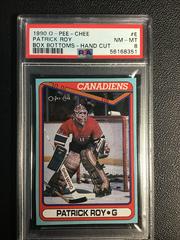 Patrick Roy #E Hockey Cards 1990 O-Pee-Chee Box Bottoms Hand Cut Prices