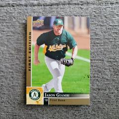 Jason Giambi Baseball Cards 2009 Upper Deck First Edition Prices