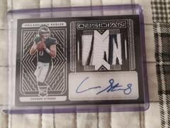 Carson Strong [Jersey Autograph White Mojo] #242 Football Cards 2022 Panini Obsidian Prices