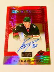 Kirill Kaprizov [Red Prism] Hockey Cards 2020 O Pee Chee Platinum Rookie Autographs Prices