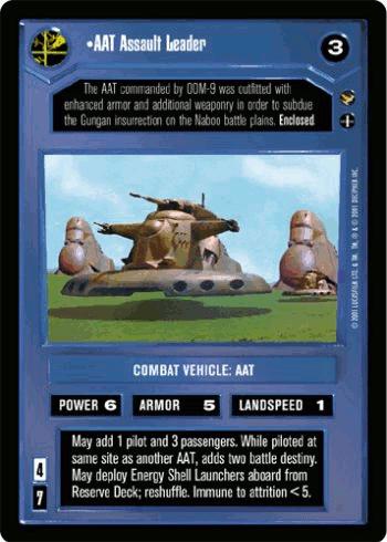 AAT Assault Leader [Limited] Star Wars CCG Theed Palace