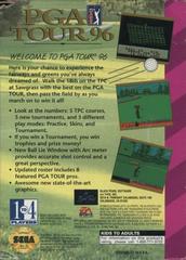 PGA Tour 96 - Back | PGA Tour 96 Sega Game Gear
