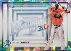 Colton Cowser [Atomic Refractor] Baseball Cards 2022 Bowman in 3D Prices