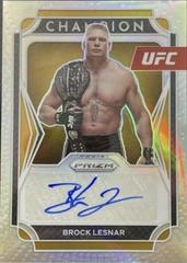 Brock Lesnar [Silver] #CS-BL Ufc Cards 2022 Panini Prizm UFC Champion Signatures Prices