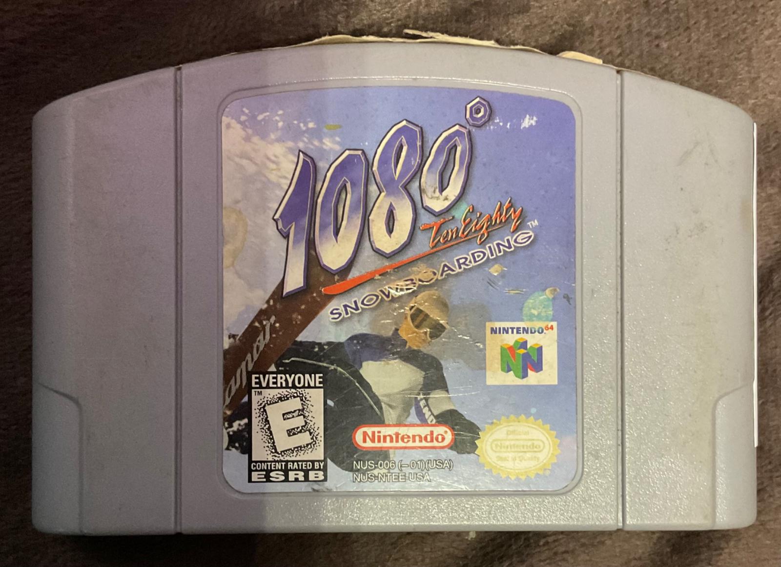 1/2 1080° Snowboarding
  Hadn't heard of this until I got it (& most of the other n64 games I currently have) from a family member. Apparently my dad Loved it as a kid. It actually does seem pretty fun... I may have to seriously check it out later.