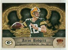 Aaron Rodgers [Green] #1 Football Cards 2012 Panini Crown Royale Prices