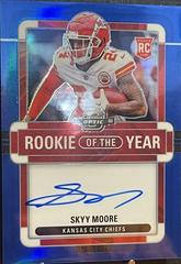 Skyy Moore [Rookie of the Year Autograph Blue] #ROY-SM Football Cards 2022 Panini Contenders Optic Rookie of the Year Prices