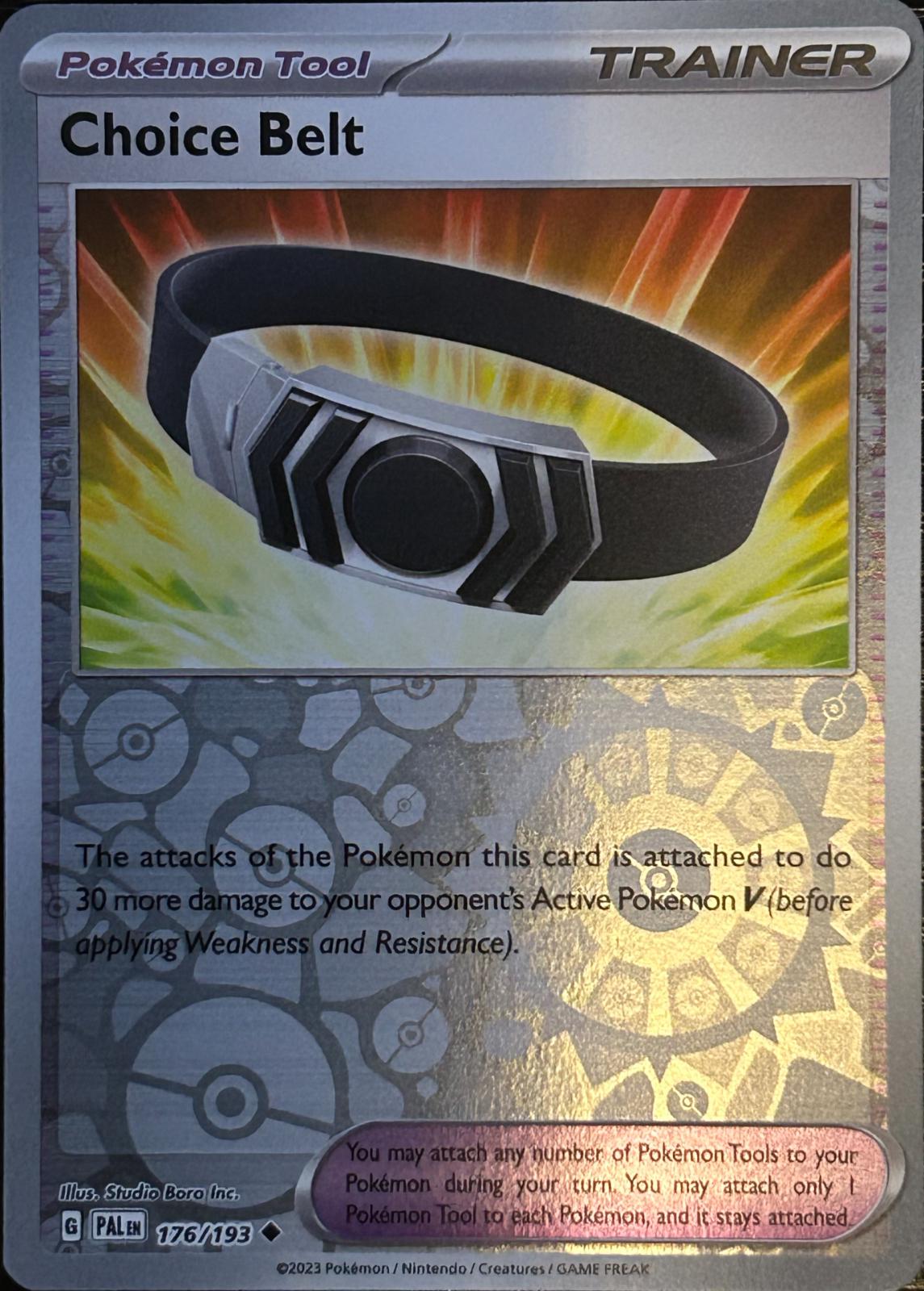 Choice Belt [Reverse Holo] #176 Prices | Pokemon Paldea Evolved ...