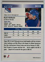 Backside | Alex Kovalev [Action] Hockey Cards 2003 ITG Toronto Star