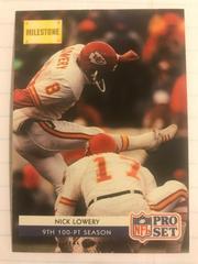Nick Lowery #24 Football Cards 1992 Pro Set Prices