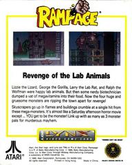 Back Cover | Rampage Atari Lynx