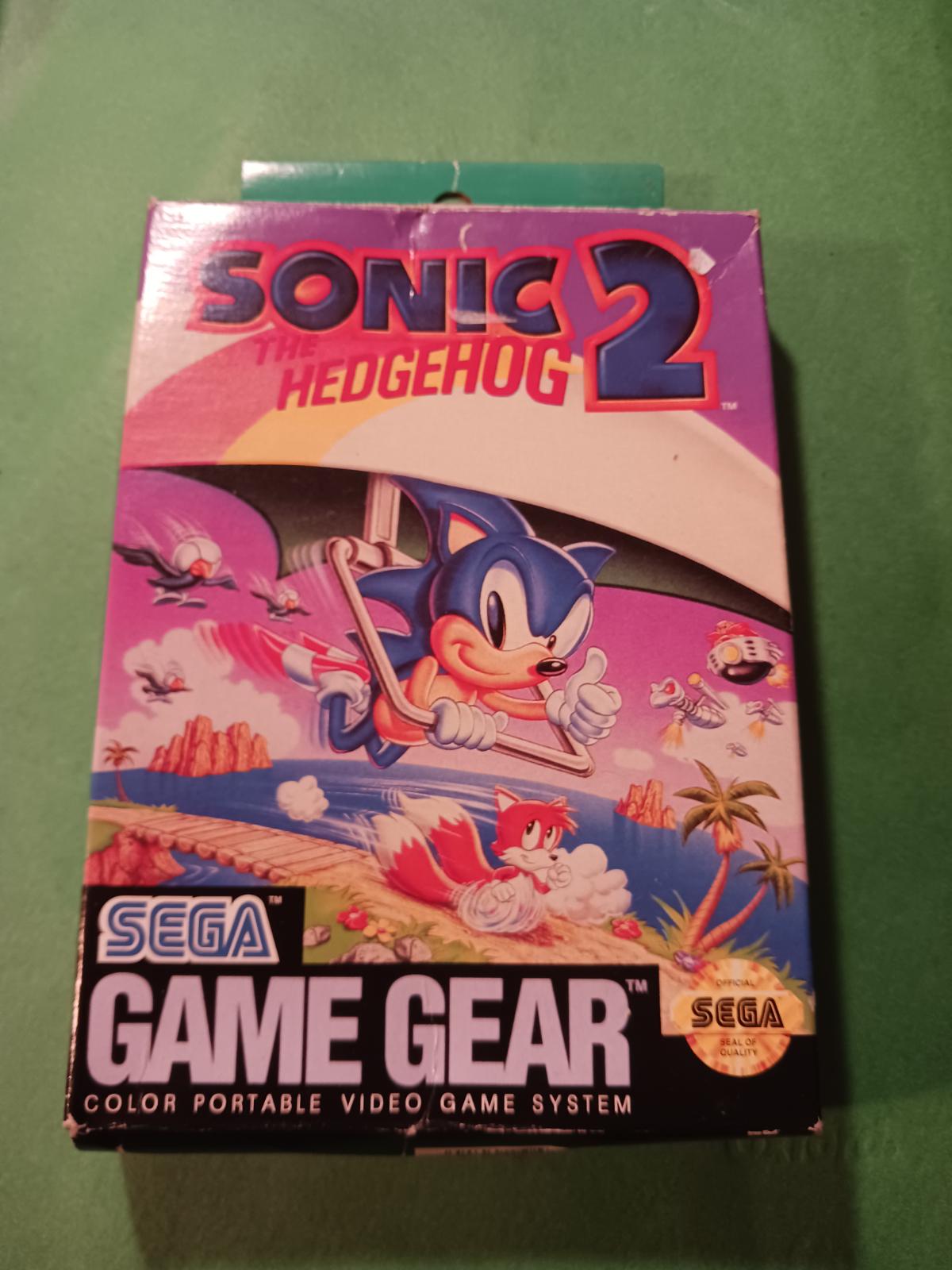 Sonic The Hedgehog 2 Item Box And Manual Sega Game Gear 2826