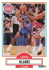 Lance Blanks #U-29 Basketball Cards 1990 Fleer Update Prices