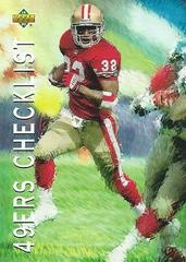 49ers Checklist #77 Football Cards 1993 Upper Deck Prices