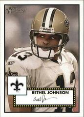 Bethel Johnson #339 Football Cards 2006 Topps Heritage Prices
