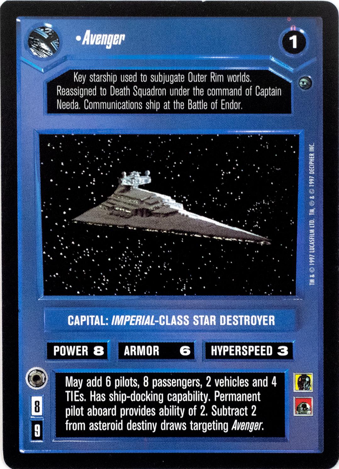 Avenger [Limited] Star Wars CCG Dagobah