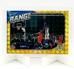 Carmelo Anthony [Reactive Yellow] #7 Basketball Cards 2020 Panini Mosaic Bang Prices