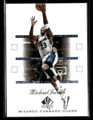 Michael Jordan #90 Basketball Cards 2001 SP Authentic Prices