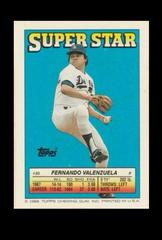 Fernando Valenzuela #30 Baseball Cards 1988 Topps Stickercard Prices