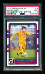 Lionel Messi [Canvas] Soccer Cards 2016 Panini Donruss Production Line Prices