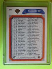 Reverse | Checklist 201-300 Baseball Cards 1992 Upper Deck