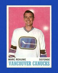 Marc Reaume #119 Hockey Cards 1970 Topps Prices