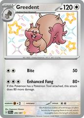 Greedent #206 Pokemon Paldean Fates Prices