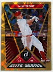 Mike Trout [Gold] #E-5 Baseball Cards 2020 Panini Donruss Elite Series Prices