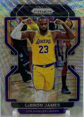 LeBron James [Silver Wave] #91 Basketball Cards 2021 Panini Prizm Prices