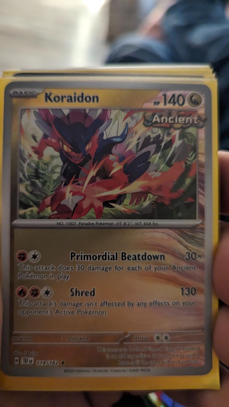 Koraidon Reverse Holo 119 Prices Pokemon Temporal Forces Pokemon