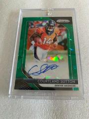 Courtland Sutton [Green Prizm Crystals] Football Cards 2018 Panini Prizm Rookie Autographs Prices