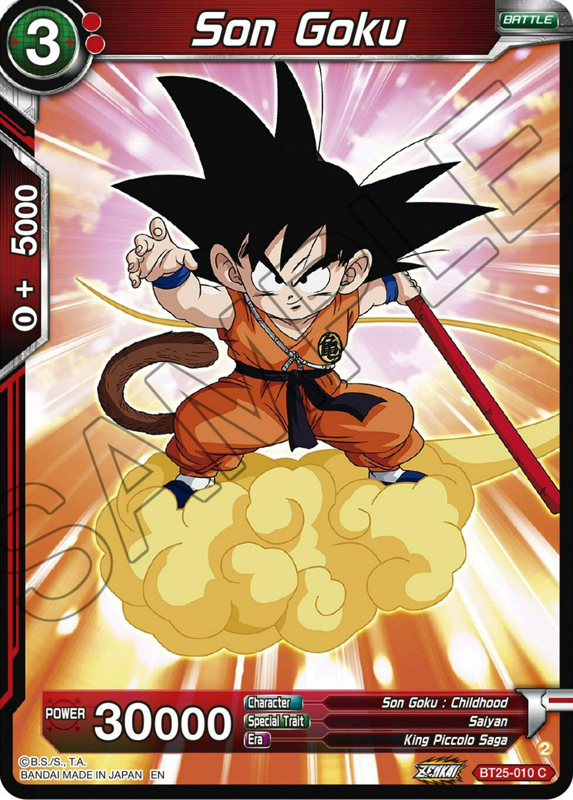 Son Goku BT25-010 Dragon Ball Super Legend of the Dragon Balls