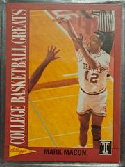 Mark Macon #16 Basketball Cards 1992 Kellogg's Raisin Bran College Greats Prices
