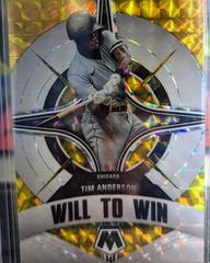 Tim Anderson [Reactive Yellow] #WW-5 Baseball Cards 2022 Panini Mosaic Will to Win Prices