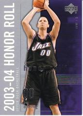 Greg Ostertag Basketball Cards 2003 Upper Deck Honor Roll Prices