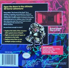 Back Cover Art | Innsmouth Mansion [Homebrew] Virtual Boy