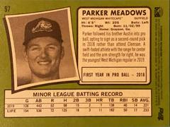 Rear | Parker Meadows Baseball Cards 2020 Topps Heritage Minor League