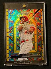 Mike Trout [Gold Prizm] #SG-5 Baseball Cards 2022 Panini Prizm Stained Glass Prices