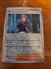 Morty's Conviction [Reverse Holo] #155 Pokemon Temporal Forces Prices