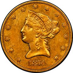 1874 CC Coins Liberty Head Gold Eagle Prices