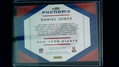 Back | Daniel Jones [Red and Yellow] Football Cards 2019 Donruss Optic Rookie Phenoms Horizontal