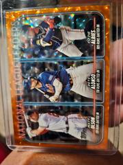 National League Leaders Runs Batted In [Orange Crackle Foil] #293 Baseball Cards 2024 Topps Prices