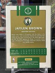 Back | Jaylen Brown Basketball Cards 2017 Panini Donruss Optic
