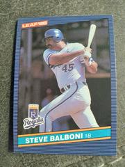 Steve balboni #98 Baseball Cards 1986 Leaf Prices