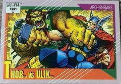 Thor vs. Ulik #122 Marvel 1991 Universe Prices