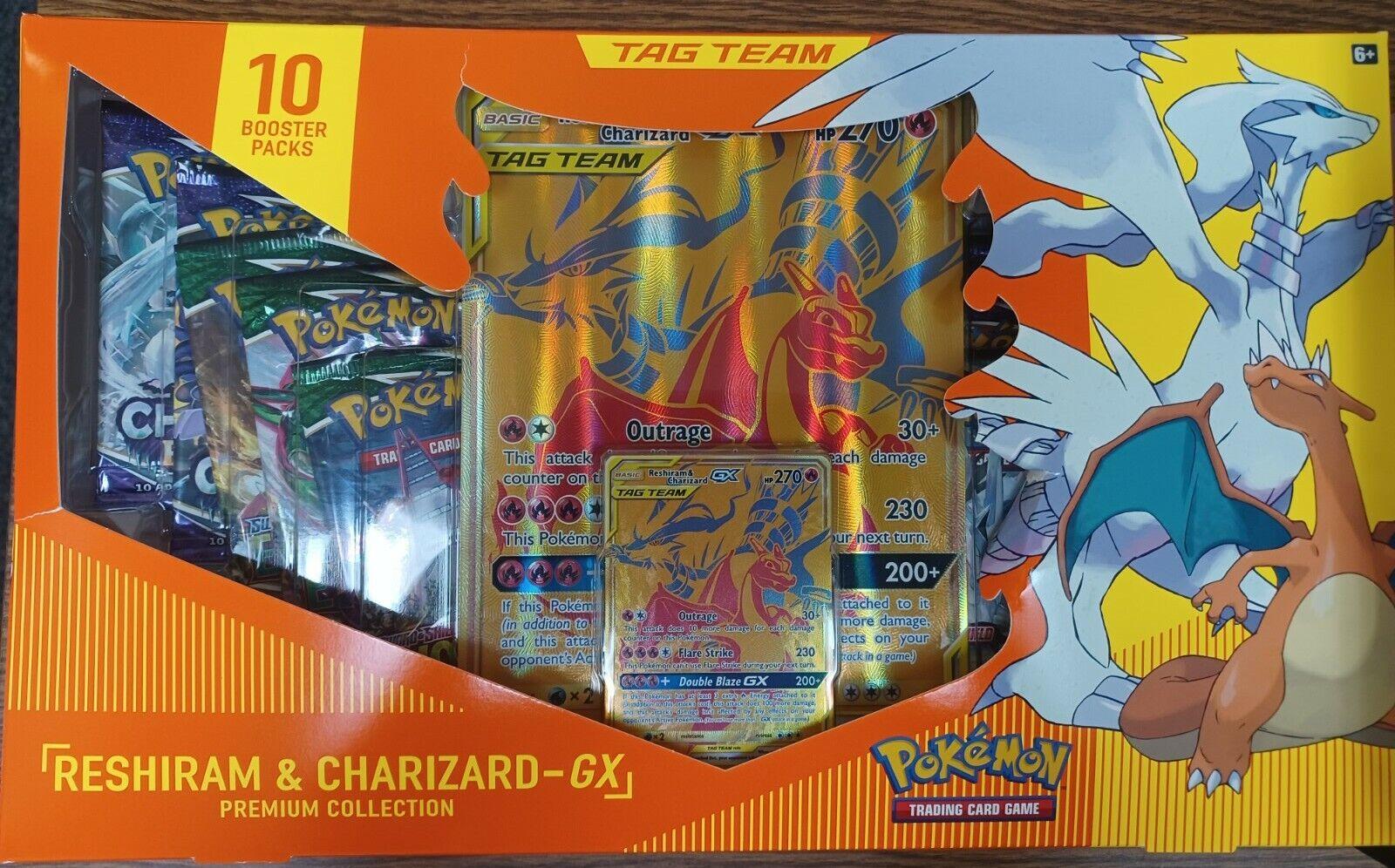 Reshiram & Charizard GX Premium Collection Box Prices | Pokemon Team Up ...