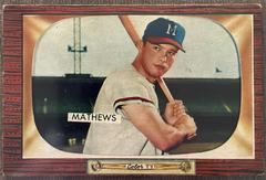 Eddie Mathews #103 Baseball Cards 1955 Bowman Prices