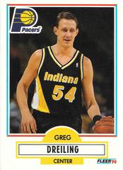 Greg Dreiling Basketball Cards 1990 Fleer Update Prices